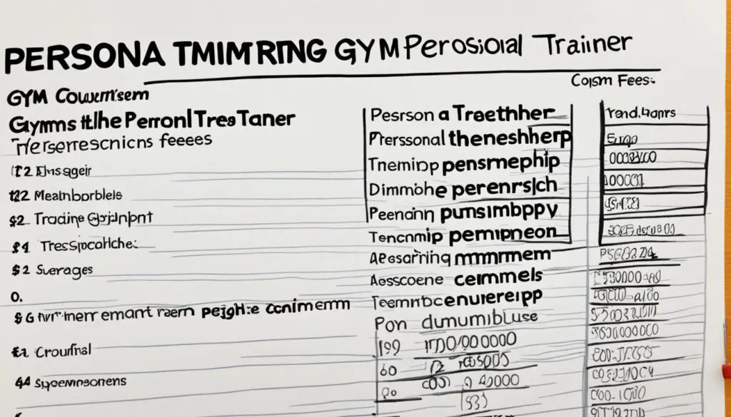 cost of personal trainer